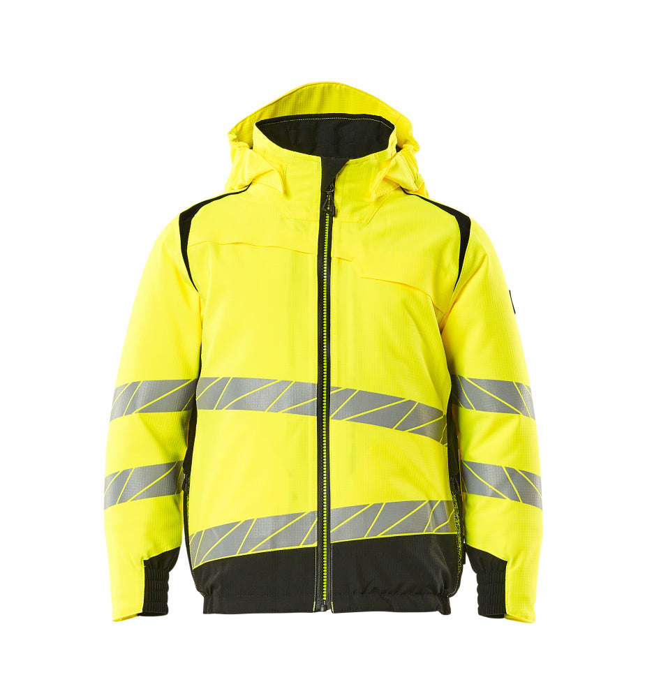 Mascot Accelerate Safe Junior Winter Jacket CLIMascot #colour_hi-vis-yellow-black