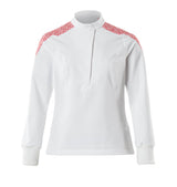 Mascot Food & Care Ladies Fit Ultimate Stretch Smock #colour_white-traffic-red