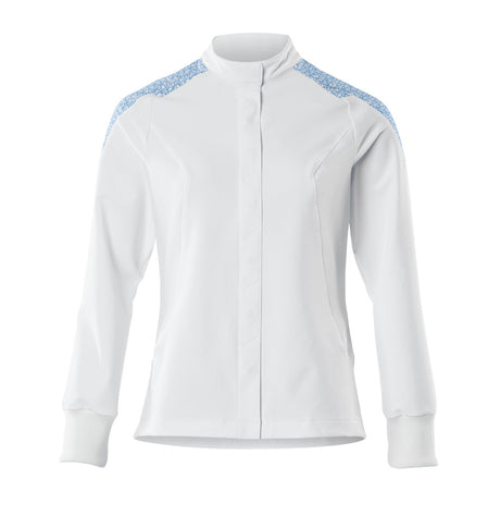 Mascot Food & Care Ladies Ultimate Stretch Jacket #colour_white-azure-blue