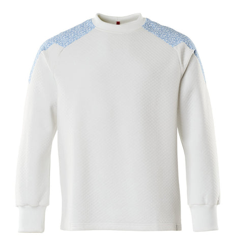 Mascot Food & Care Sweatshirt #colour_white-azure-blue