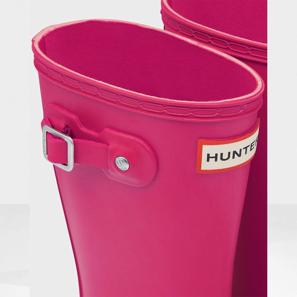 Hunter Original Big Kids Pink Wellington Boots #colour_pink