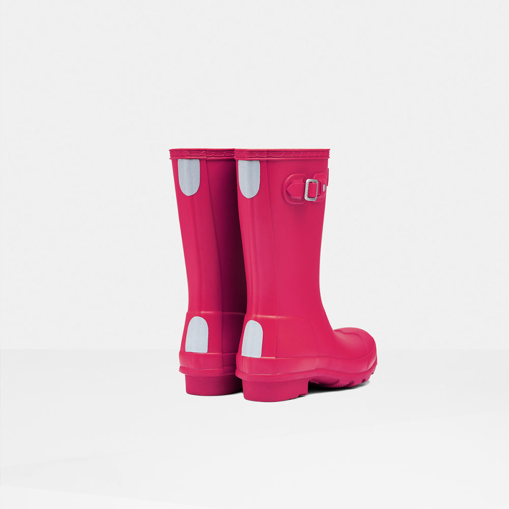 Hunter Original Big Kids Pink Wellington Boots #colour_pink