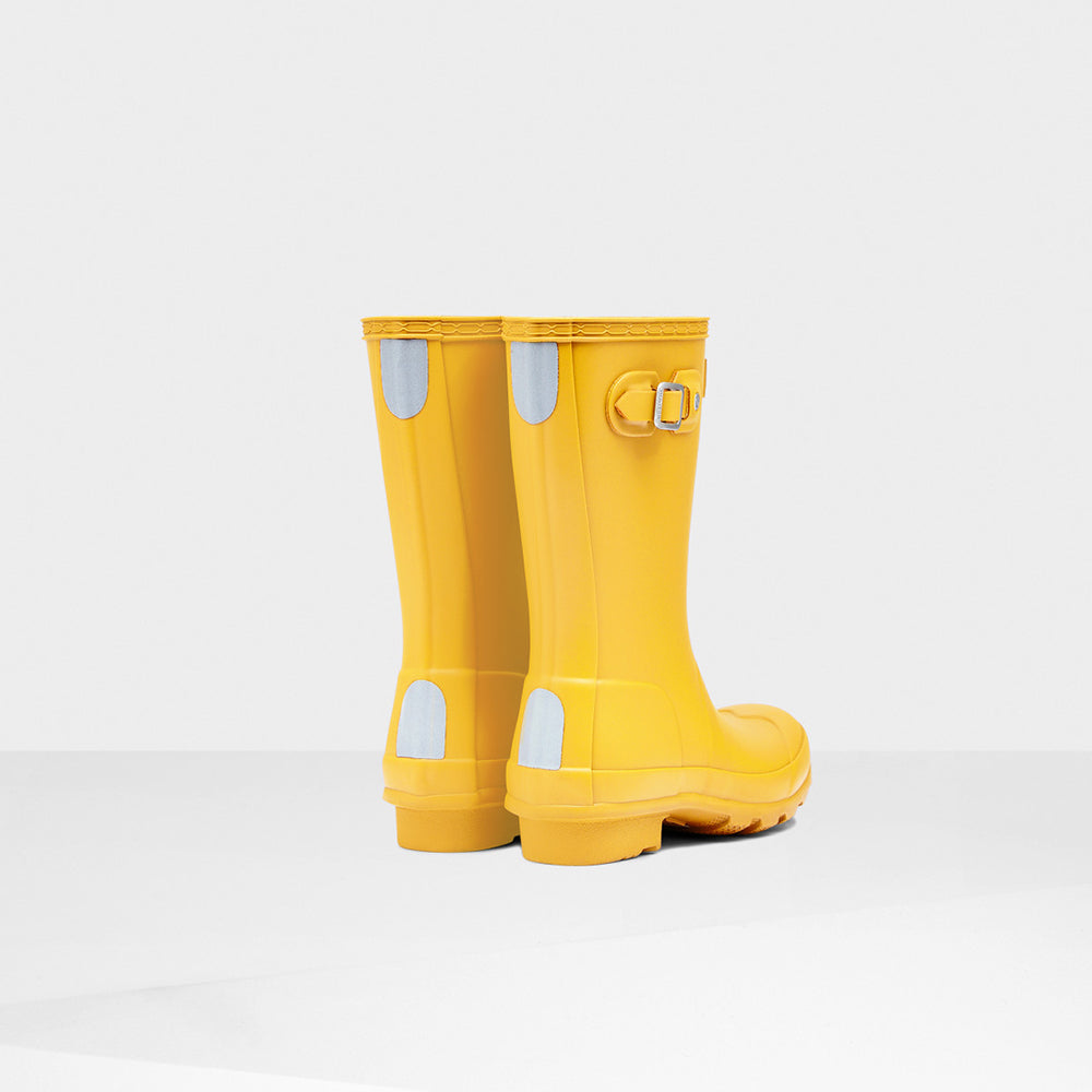 Hunter Original Big Kids Yellow Wellington Boots #colour_yellow