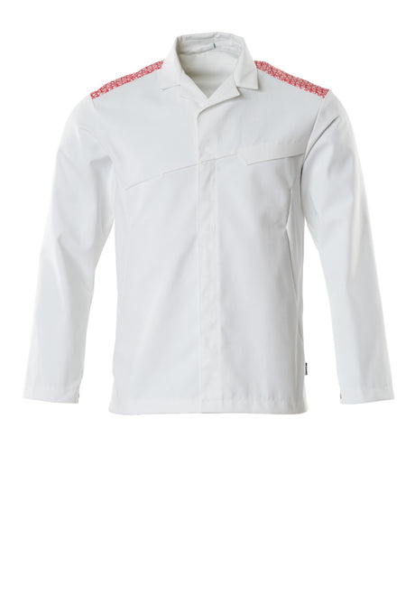 Mascot Food & Care Jacket #colour_white-traffic-red