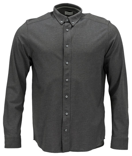 Mascot Frontline Slim Fit Stretch Shirt #colour_dark-anthracite-light-grey-flecked