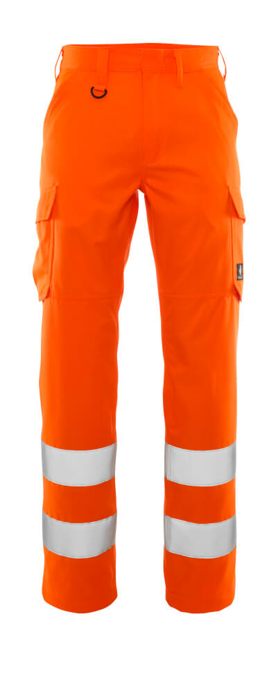 Mascot Safe Light Thigh Pocket Trousers #colour_hi-vis-orange
