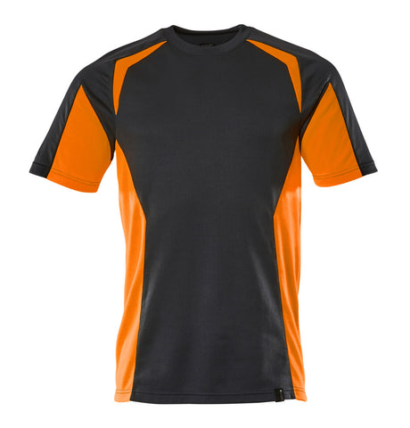 Mascot Accelerate Safe Modern Fit T-shirt #colour_dark-navy-hi-vis-orange