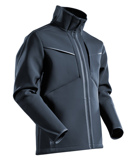 Mascot Customized Modern Fit Softshell Jacket #colour_dark-navy