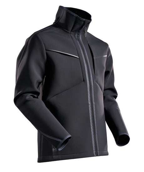 Mascot Customized Modern Fit Softshell Jacket #colour_black