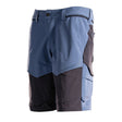 Mascot Customized Stretch Lightweight Shorts - Stone Blue/Dark Navy #colour_stone-blue-dark-navy