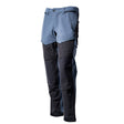 Mascot Customized Stretch Trousers with Kneepad Pockets - Stone Blue/Dark Navy #colour_stone-blue-dark-navy