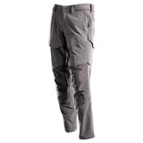 Mascot Customized Stretch Trousers with Kneepad Pockets - Stone Grey #colour_stone-grey