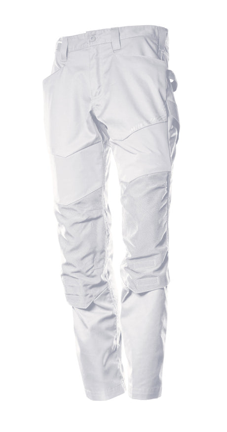 Mascot Customized Trousers with Kneepad Pockets - White #colour_white