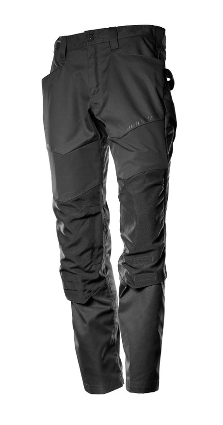 Mascot Customized Trousers with Kneepad Pockets - Black #colour_black