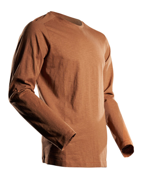 Mascot Customized Modern Fit Long-Sleeved T-shirt #colour_nut-brown