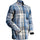 Mascot Customized Checked Flannel Shirt #colour_dark-navy-checked