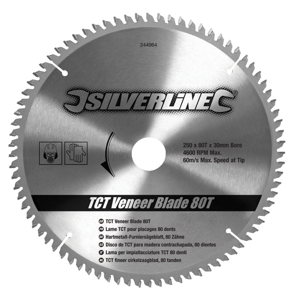 Silverline TCT Veneer Blade 80T