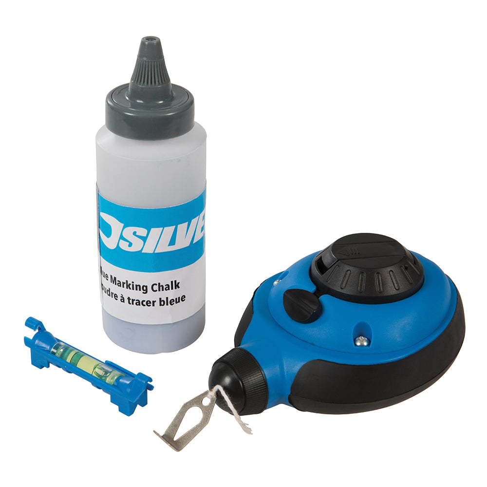 Silverline 3:1 Fast Rewind Chalk Line Set 3Pce