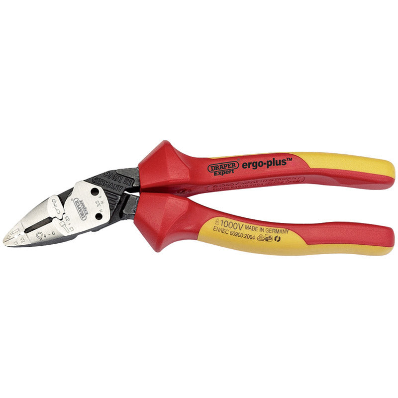 Draper Expert 185mm Ergo Plus&#174; Fully Insulated VDE Pliers