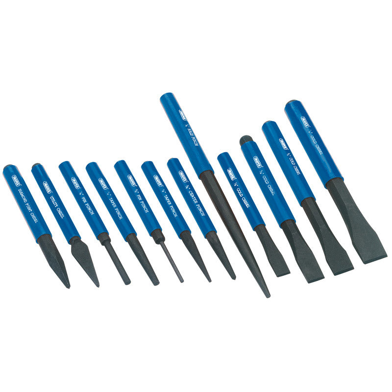 Draper Cold Chisel and Punch Set (12 Piece)