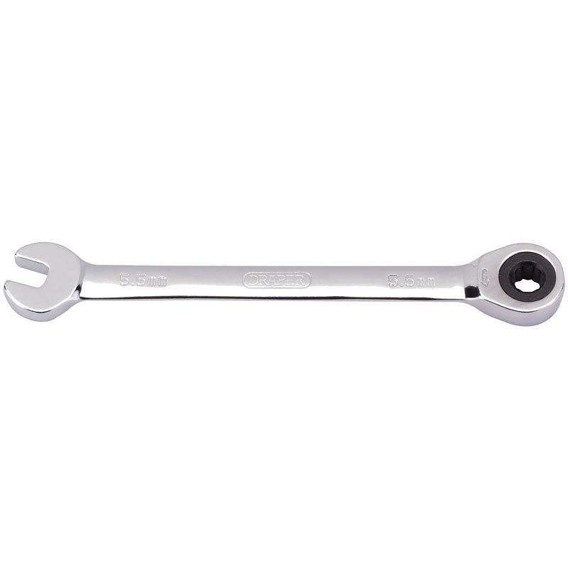 Draper 5.5mm Metric Ratcheting Combination Spanner