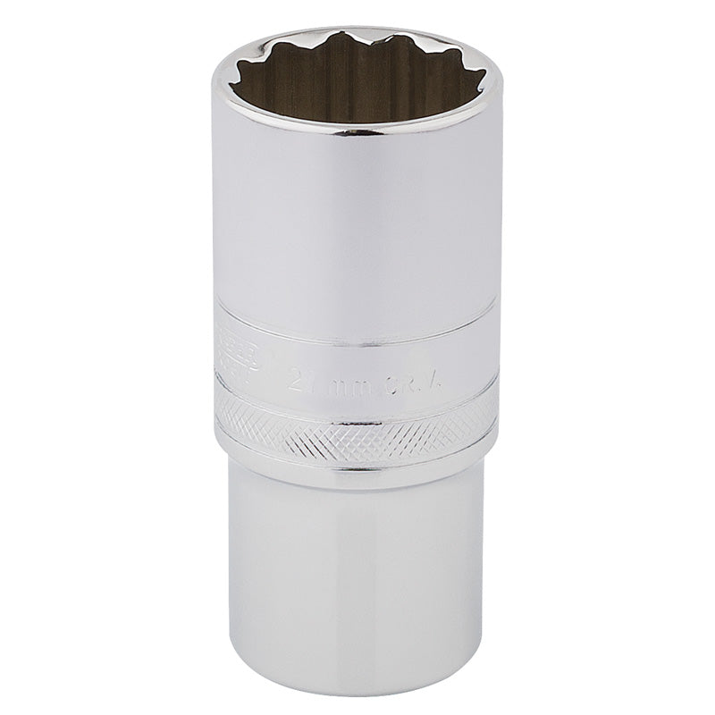 Draper 1/2" Square Drive Hi-Torq&#174; 12 Point Deep Socket (27mm)