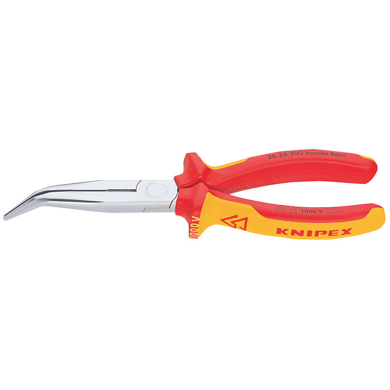 Draper Knipex Angled Long Nose Pliers (200mm)