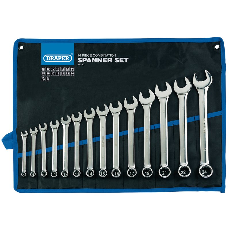 Draper Metric Combination Spanner Set (14 Piece)