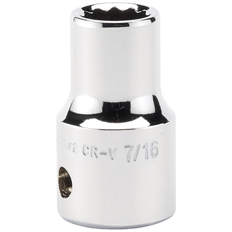 Draper Expert 7/16" 1/2" Square Drive Hi-Torq&#174; 12 Point Socket