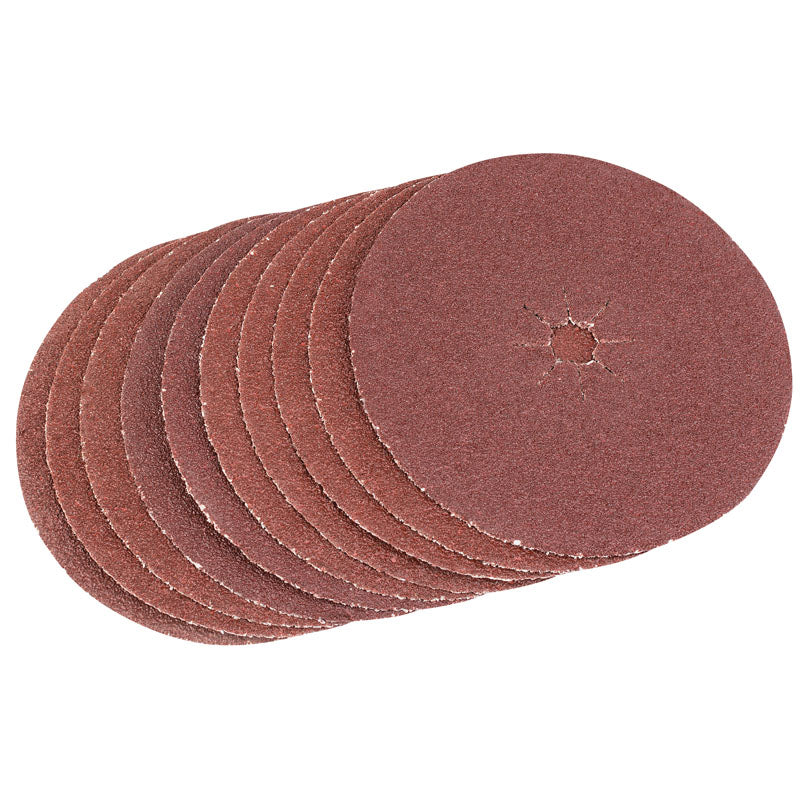 Draper 125mm Medium Grade Aluminium Oxide Sanding Discs (Pack of 5)