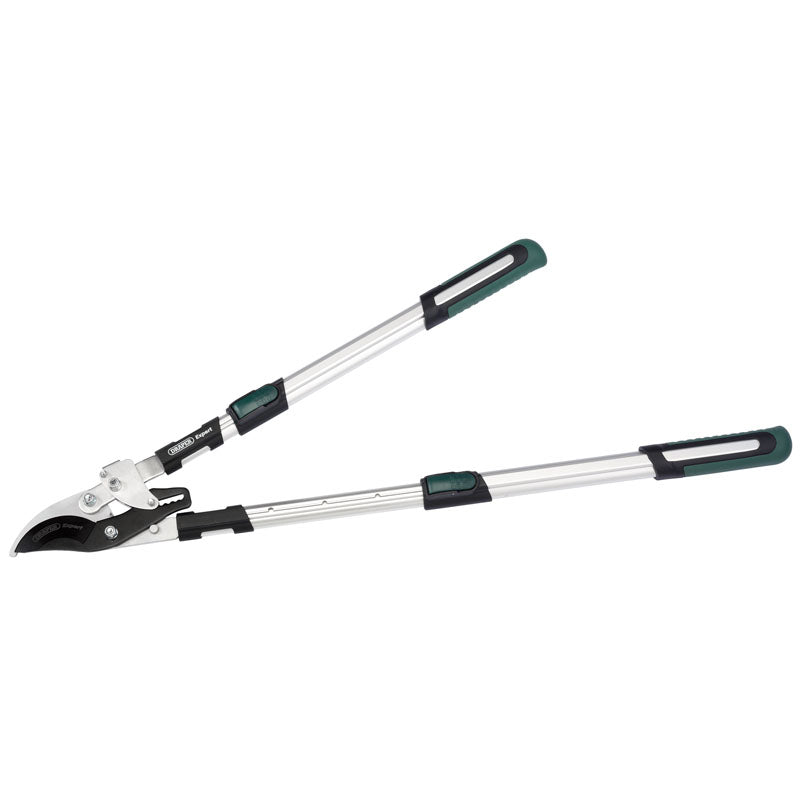 Draper Telescopic Soft Grip Bypass Ratchet Action Loppers with Aluminium Handles