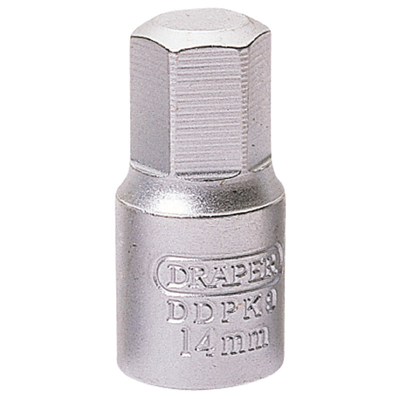 Draper 14mm Hexagon 3/8 Square Drive Drain Plug Key