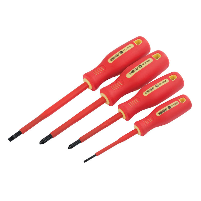 Draper Fully Insulated Screwdriver Set (4 Piece)