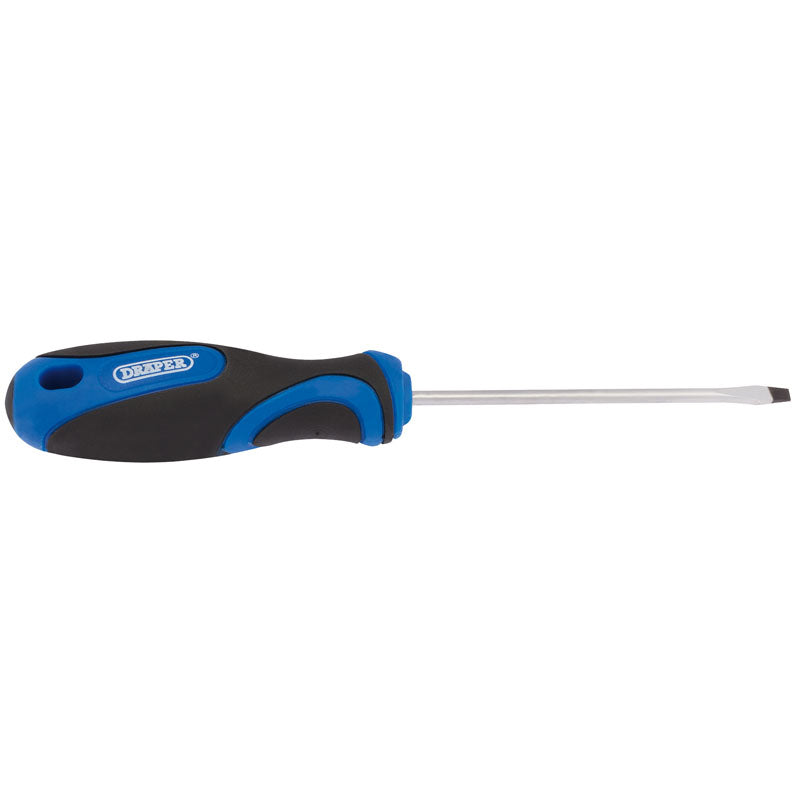 Draper 3.2 x 75mm Plain Slot Screwdriver with Soft Grip Handles