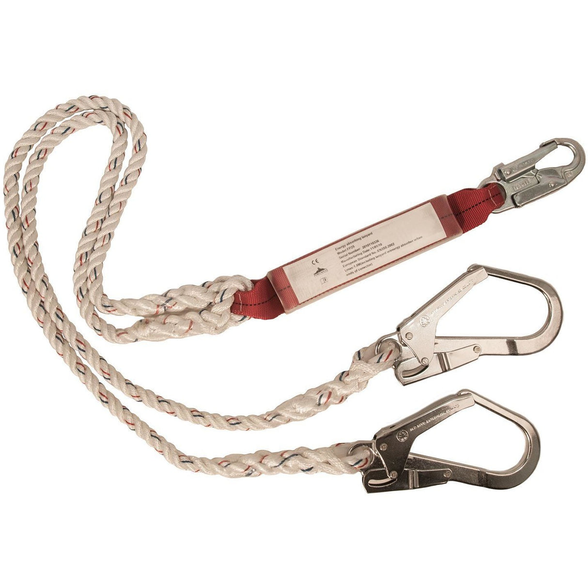 Portwest Double Lanyard With Shock Absorber