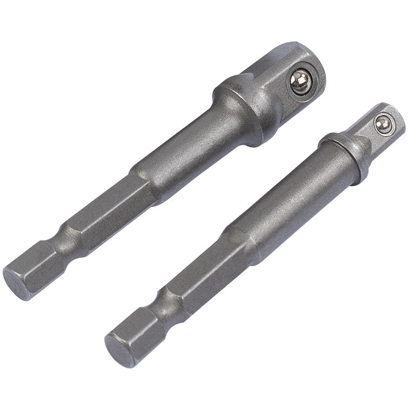 Draper 1/4" Hex. x 1/4" and 3/8" Square Drive Adaptors