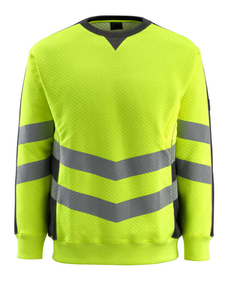 Mascot Safe Supreme Wigton Sweatshirt #colour_hi-vis-yellow-black
