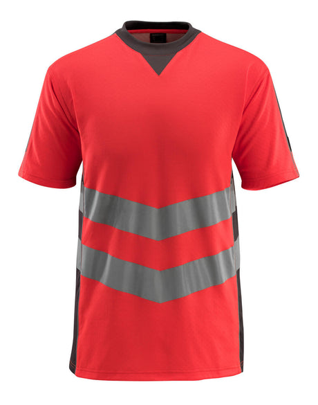 Mascot Safe Supreme Sandwell T-shirt #colour_hi-vis-red-dark-anthracite