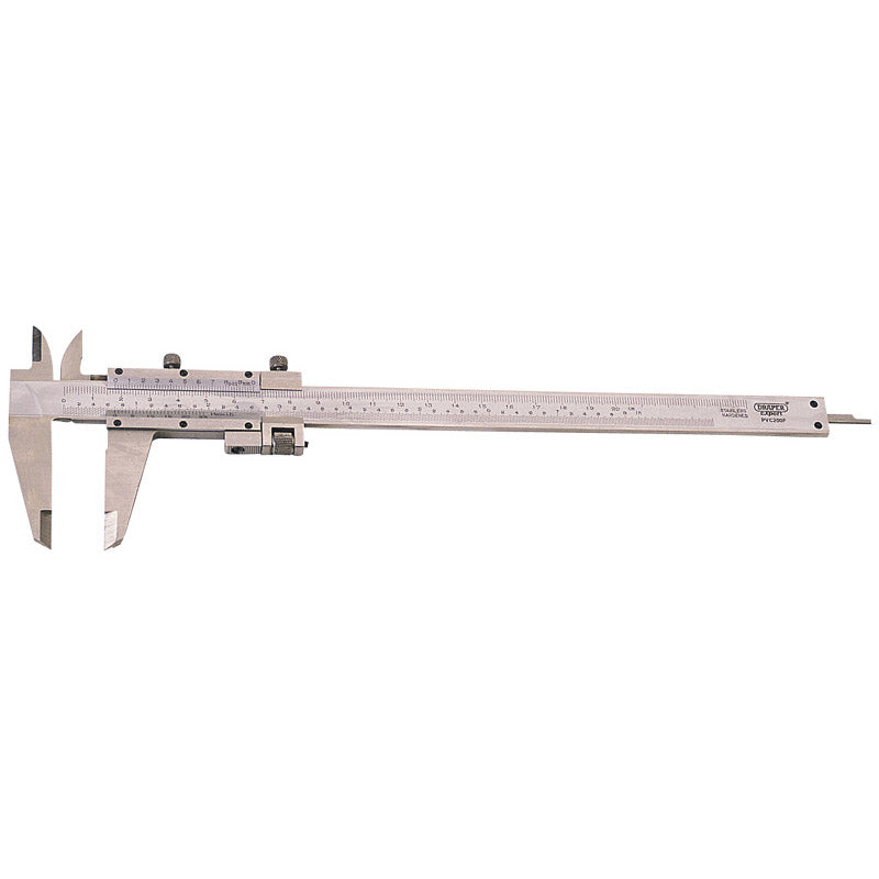 Draper Expert 0 - 200mm or 8" Vernier Caliper with Fine Adjustment