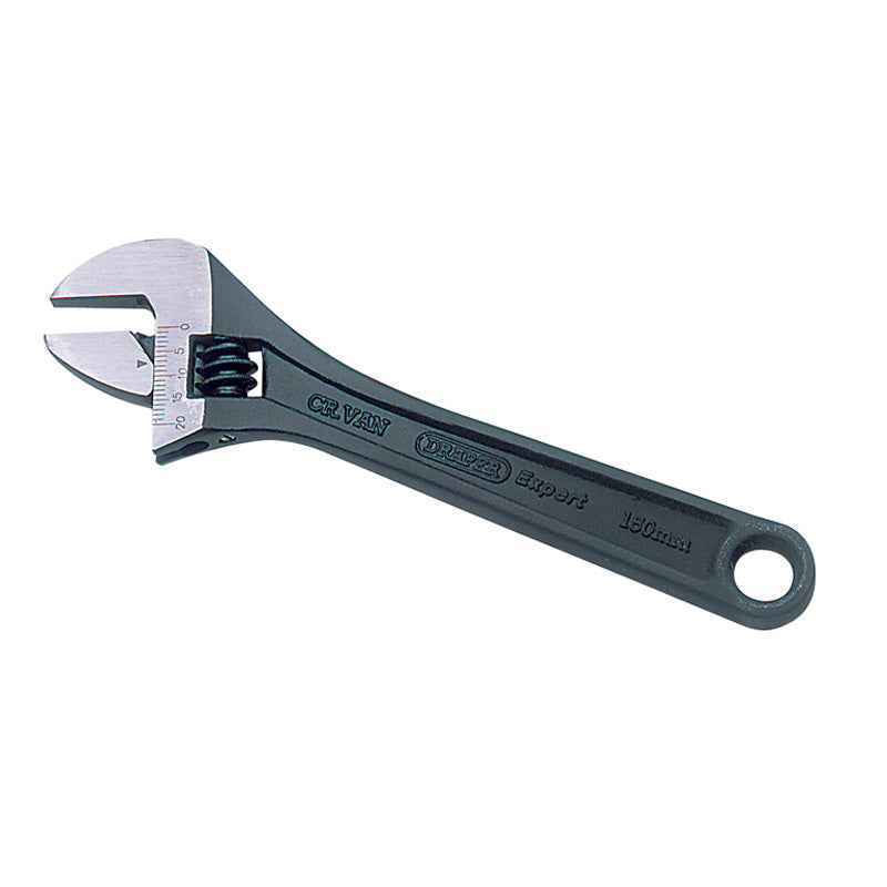 Draper Expert 150mm Crescent-Type Adjustable Wrench with Phosphate Finish