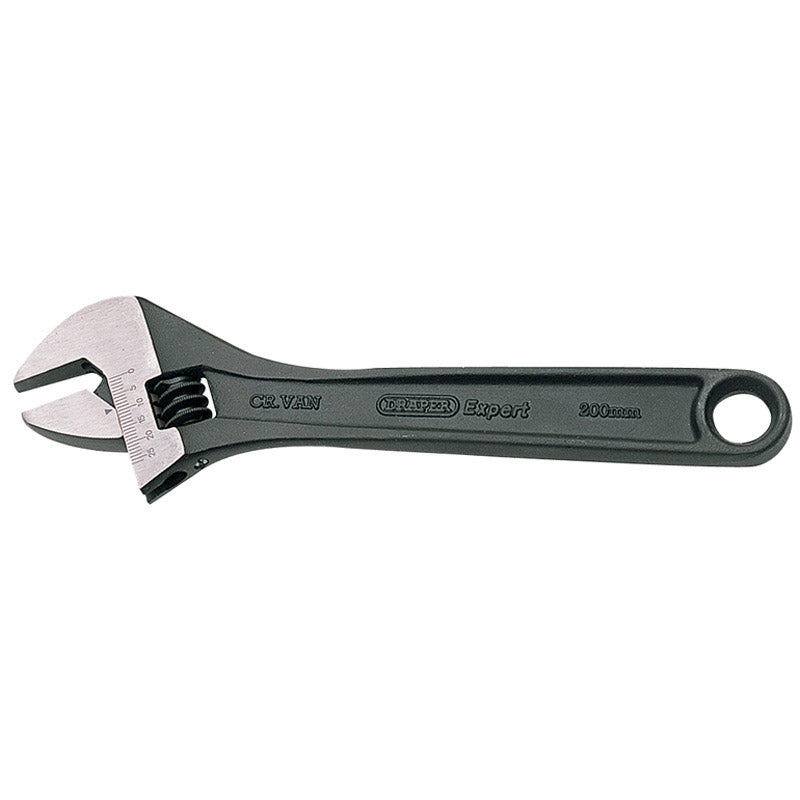 Draper Expert 200mm Crescent-Type Adjustable Wrench with Phosphate Finish