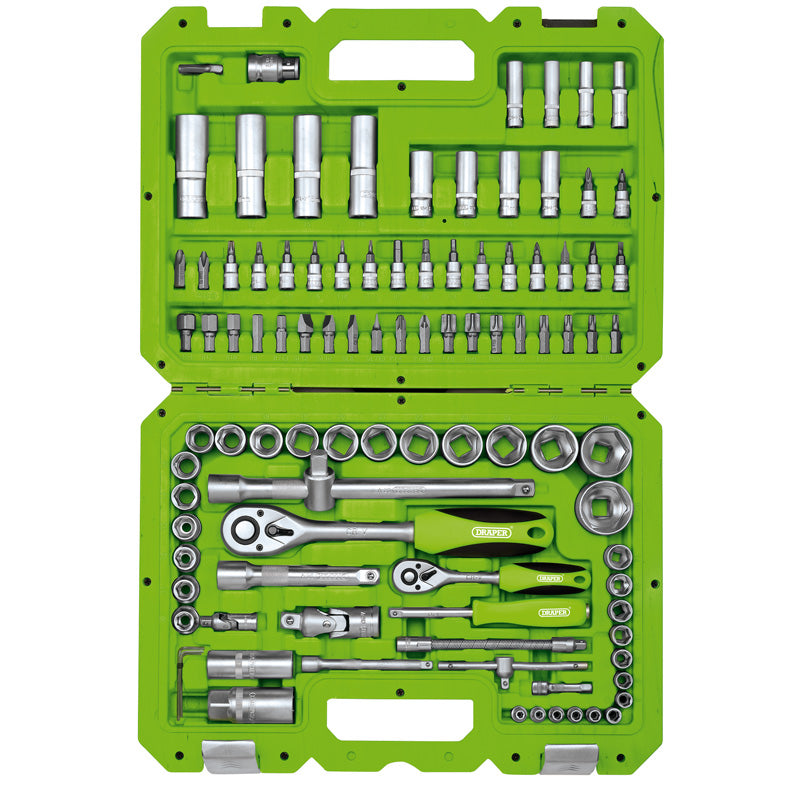 Draper 1/4" and 1/2" Sq. Dr. Metric Tool Kit (100 piece)