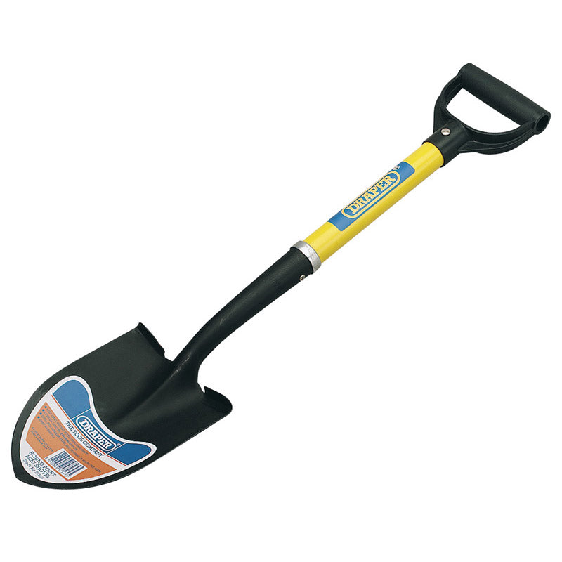 Draper Tools Round Point Mini Shovel with Fibreglass Shaft