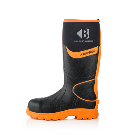 Buckbootz BBZ8000 High Visibility Neoprene/Rubber Safety Wellington Boots