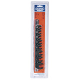 Draper 3/8" Square Drive Crow Foot Spanner Set (8 Piece)
