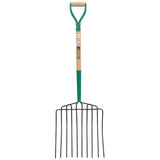 Draper 10 Prong Manure Fork with Wood Shaft and MYD Handle