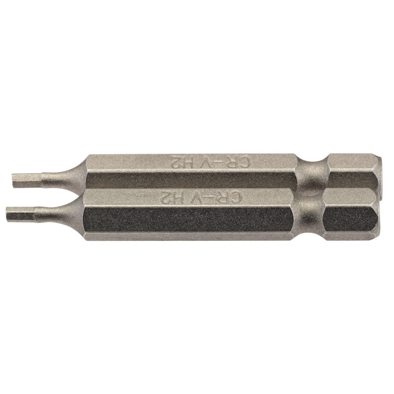 Draper 2mm 1/4" Hex. Hexagonal Insert Bit 50mm Long x 2