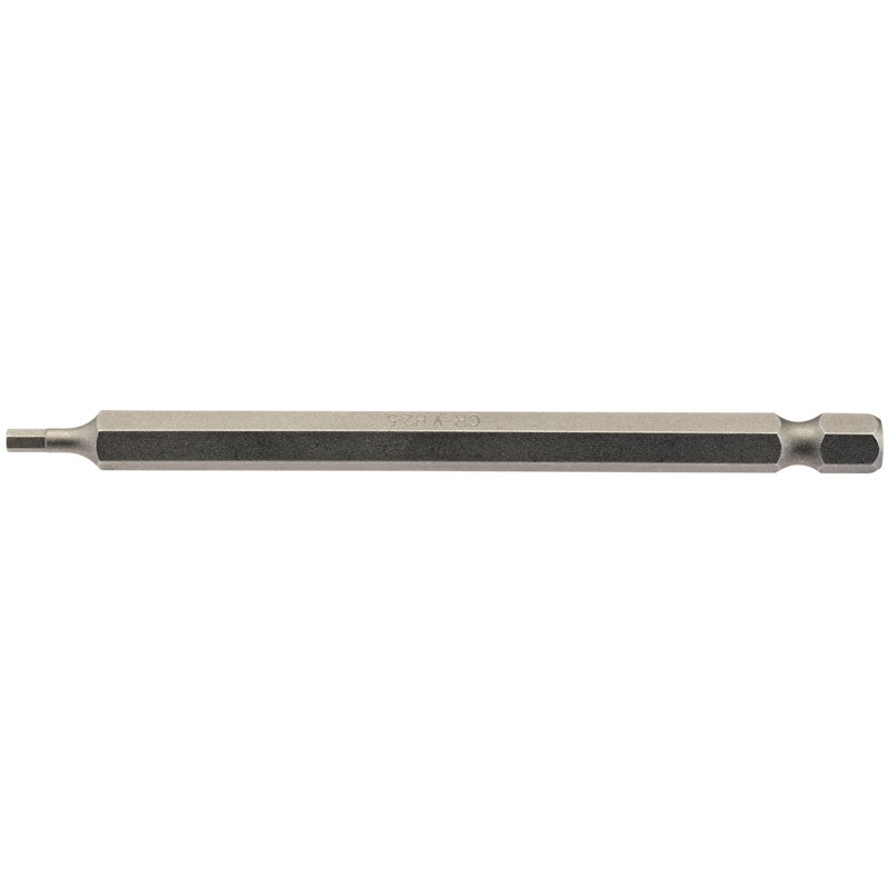 Draper 2.5mm 1/4" Hex. Hexagonal Insert Bit 100mm Long x 1