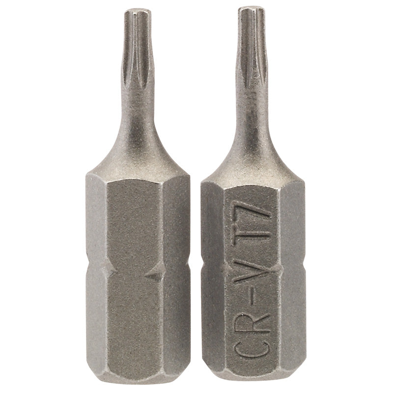 Draper T7 1/4" Hex. Draper TX-STAR&#174; Insert Bit 25mm Long x 2