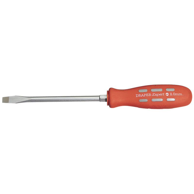 Draper Plain Slot Flared Tip Mechanics Screwdriver (150mm x 8mm) Sold Loose